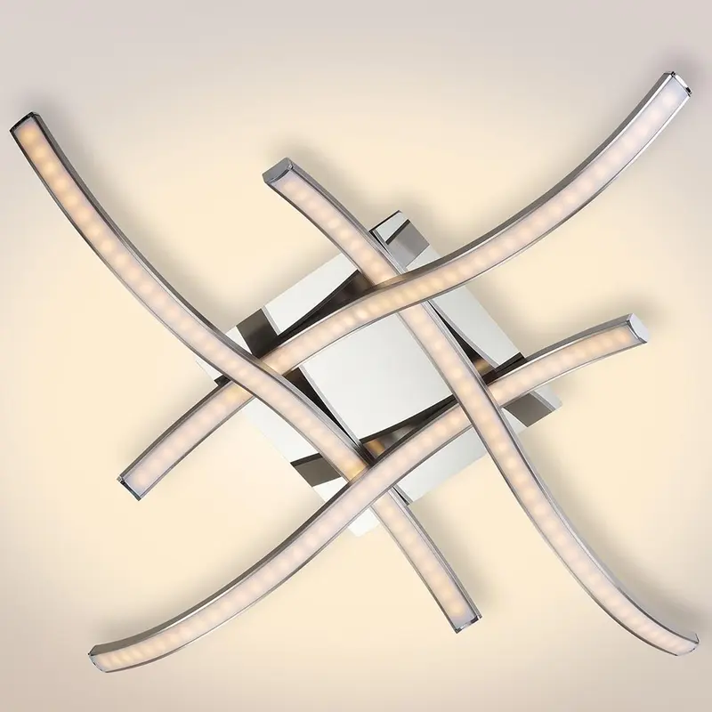 Plafoniera LED 15W Luce Bianco Caldo 3000K 1200lm Design Moderno Satinato IP22
