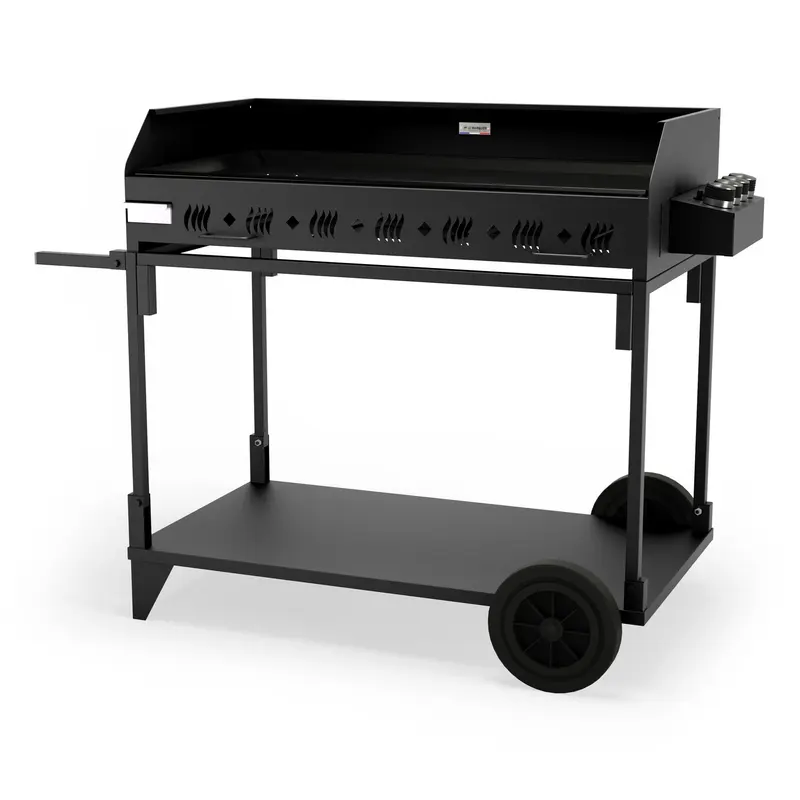 Plancha a gas Le Marquier Pakita 4105 con carrello – Nero