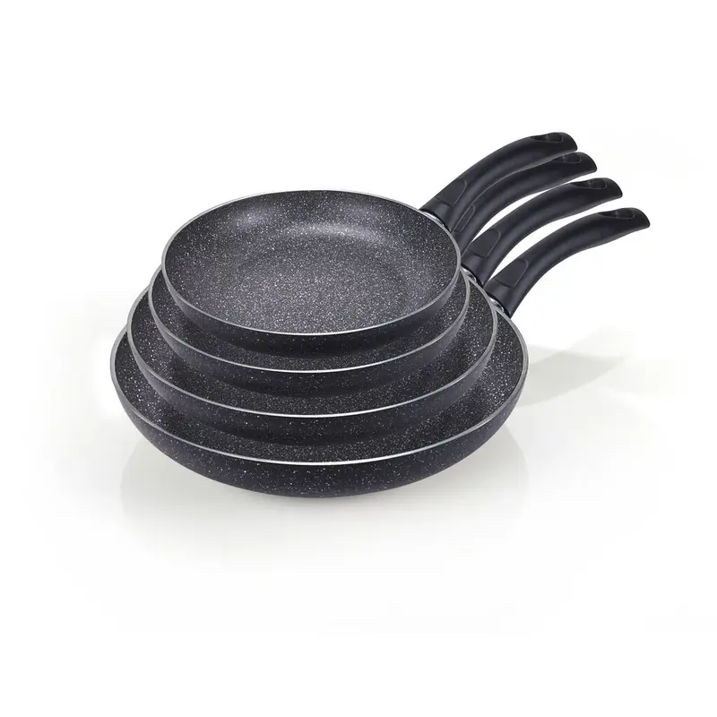 Poker di Padella 18-22-24-28 cm Moneta Volcano effetto pietra