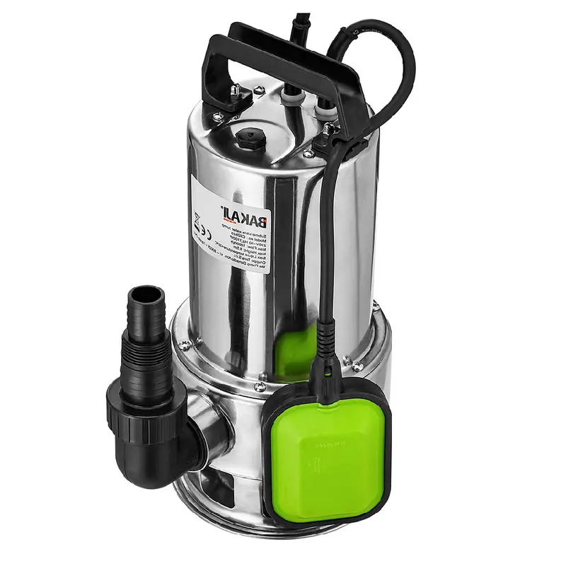 Pompa Immersione Sommersa Acque Scure Sporche 1100W 18000 L/H cavo 10mt