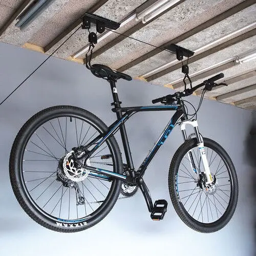 Portabici per Garage Appendi Bici da Soffitta Cantina con Carrucola max 20KG