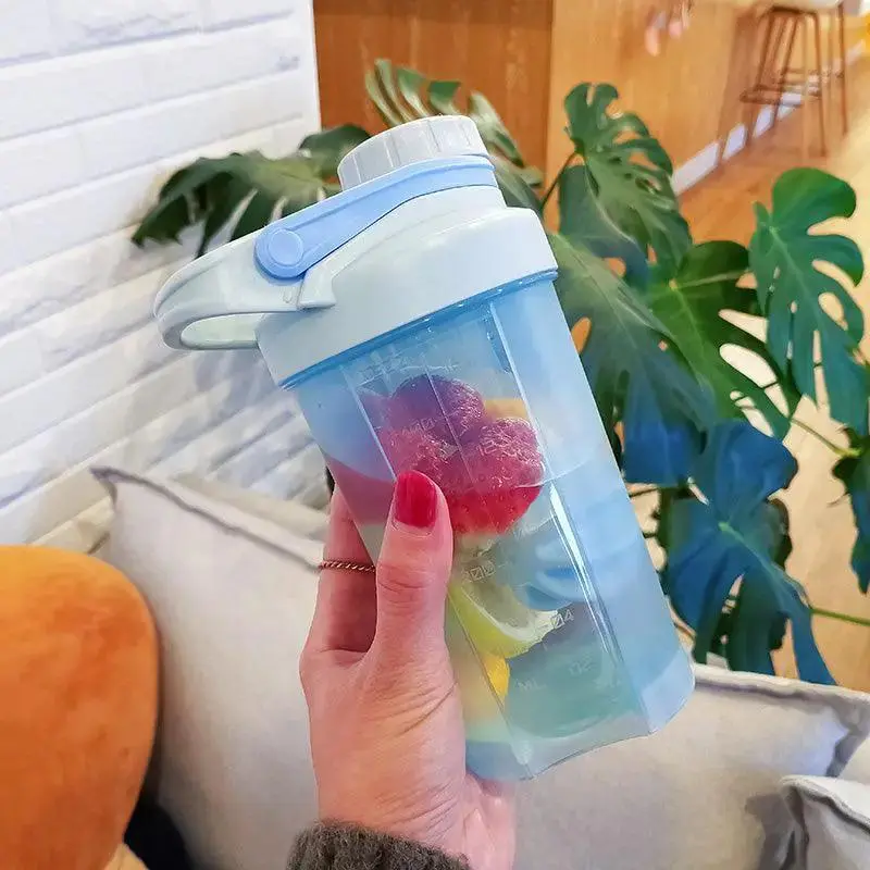 Portable sports plastic water cup