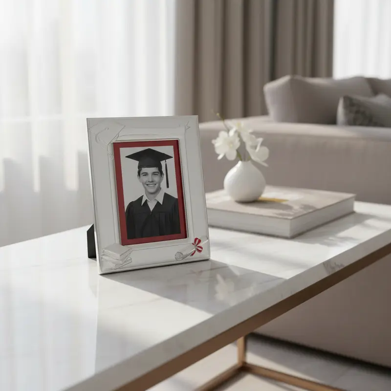 Portafoto argento laurea enrico coveri