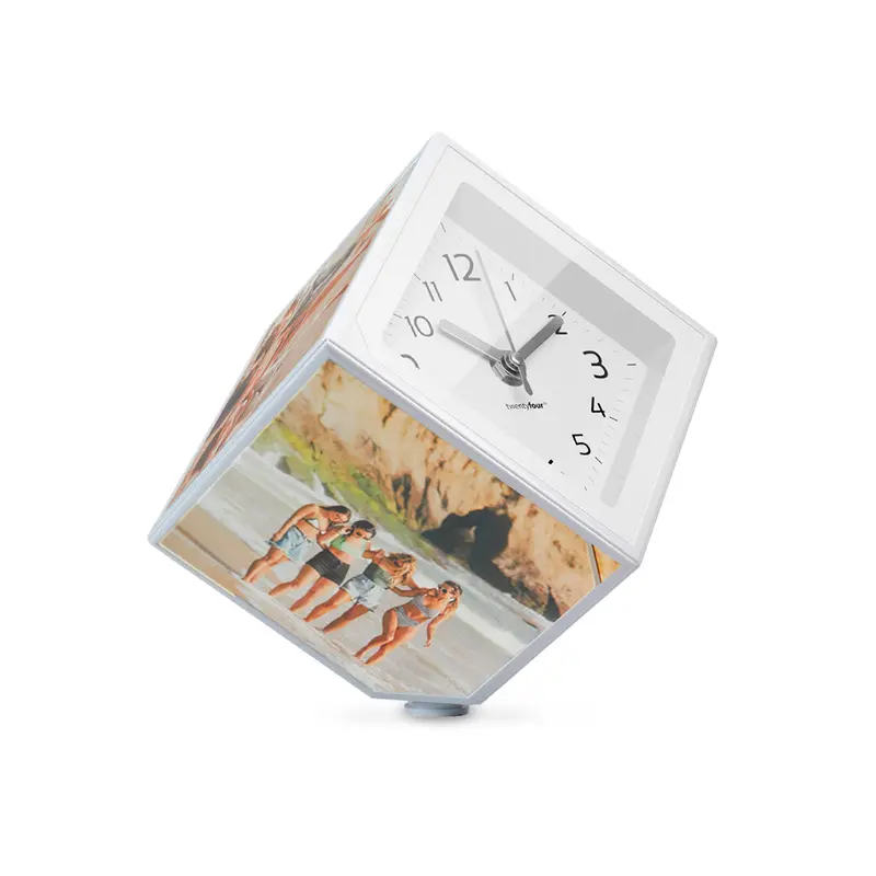 Portafoto Photo Clock Balvi con Orologio Analogico e 5 Slot Foto