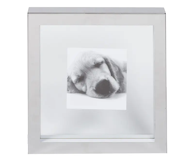 Portafoto Quadrato Grande Acciaio Vetro 13x18 cm Urban L'Oca Nera