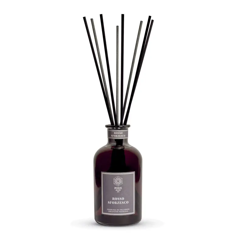 Pozzi Milano Profumatore per ambienti + bastoncini "Rosso Sforzesco" 500 ml
