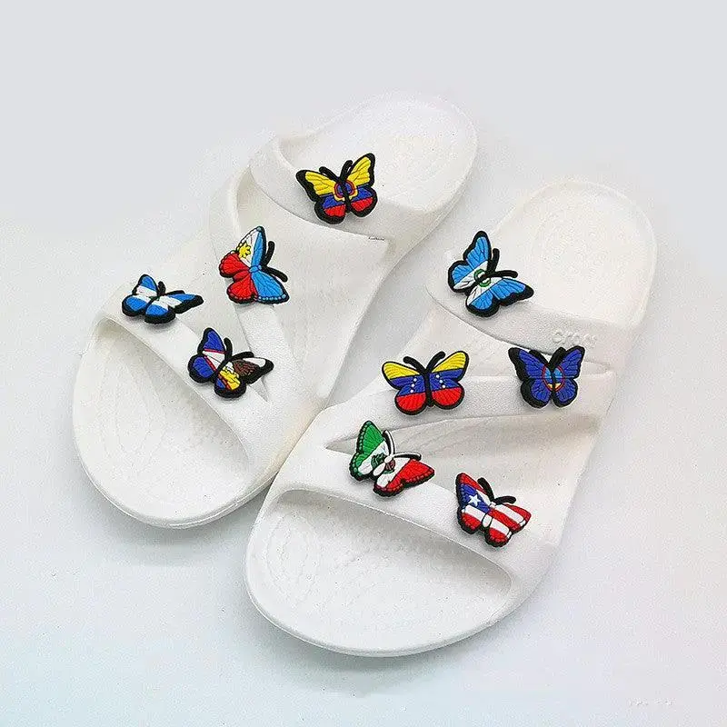 PVC Soft Rubber Hole Shoes Flower Shoe Buckle Pea Accessories