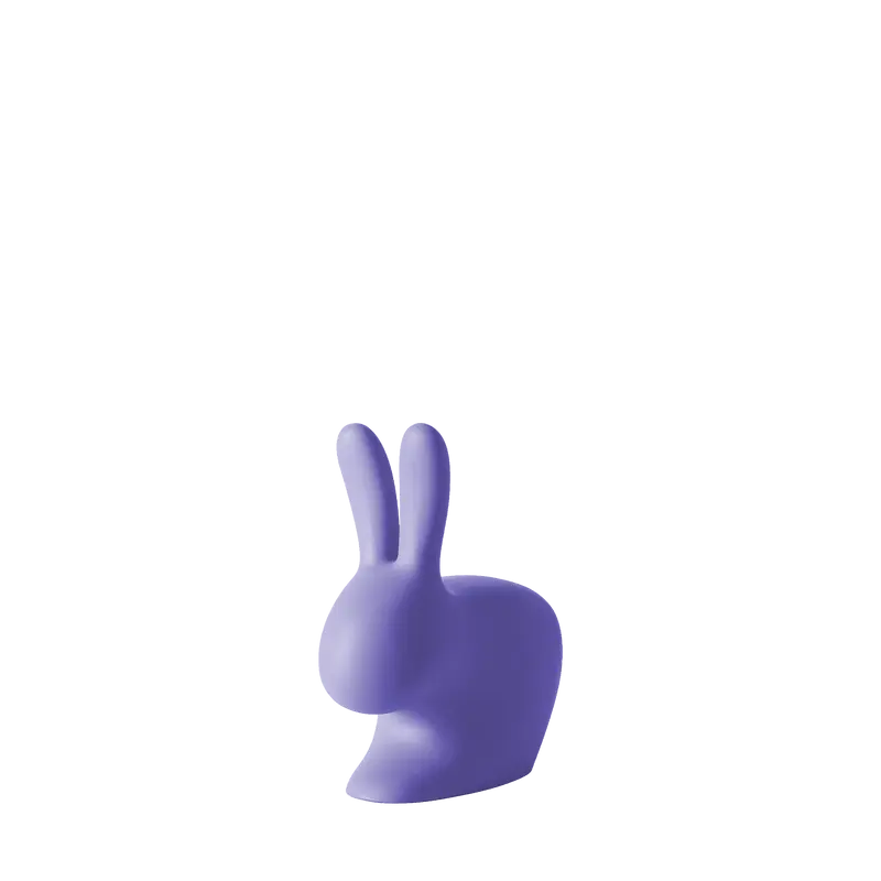 Qeeboo, Rabbit XS Doorstopper, il coniglio Blue Violet