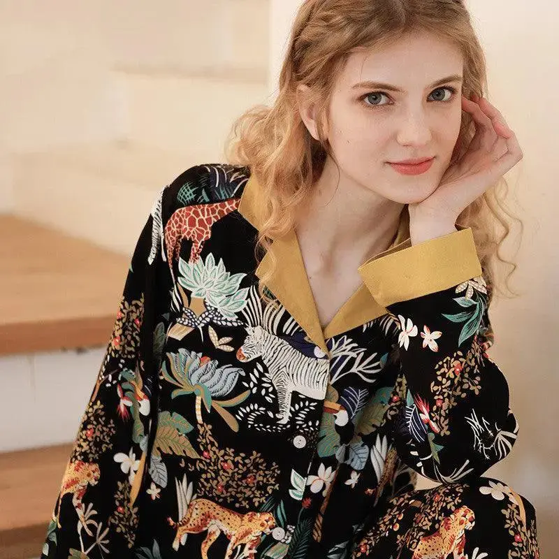 Rayon Tribute Mori Mirror Two-Tone Loungewear Set
