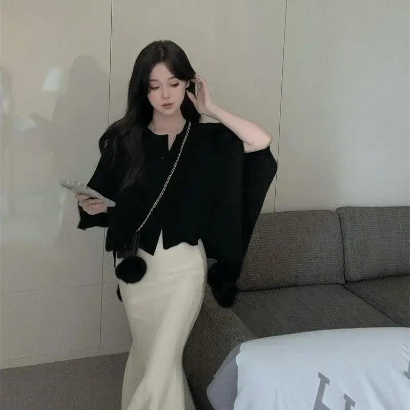 Retro Blouse Canopy Cardigan Casual Tops