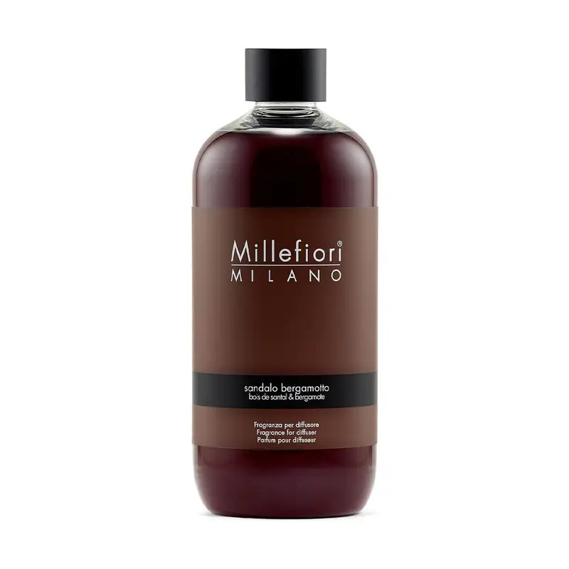Ricarica fragranza diffusore stick Sandalo Bergamotto 250 ml Millefiori Milano