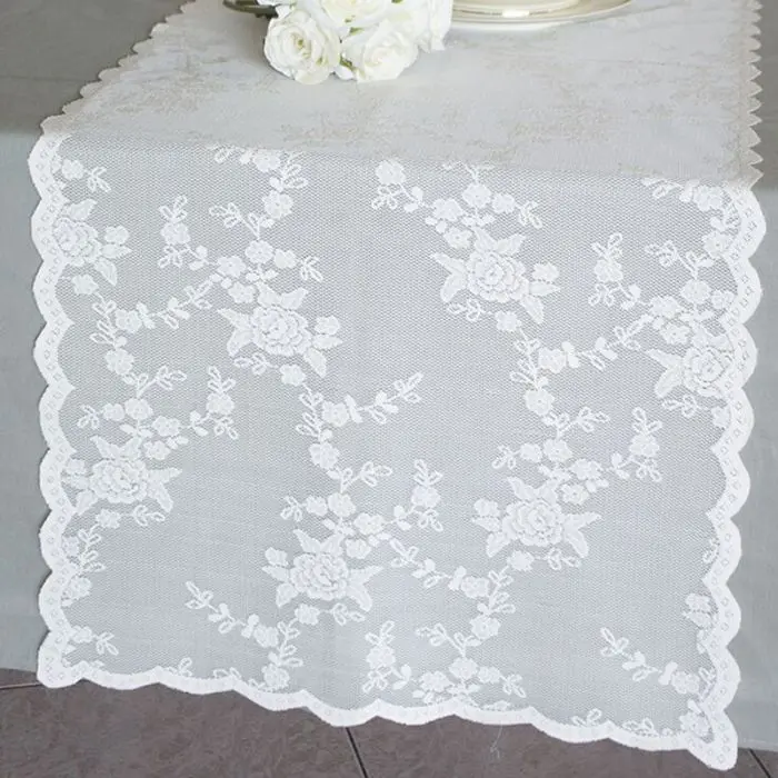 Runner centrotavola in pizzo 50x150 L'Atelier17 serie Ciel