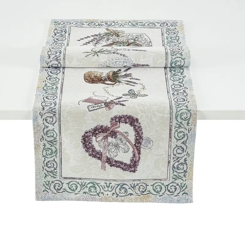 Runner centrotavola Lavander tessuto Gobelin Made in Trentino tre misure