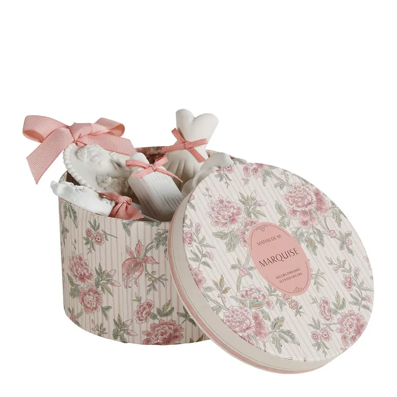 Scatola Floreale con Set di Gessetti Profumati Mathilde M. – 5 Decorazioni