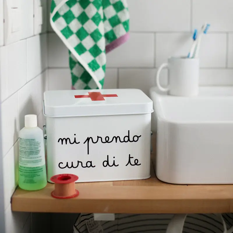 Scatola in Acciaio "Mi Prendo Cura di Te"