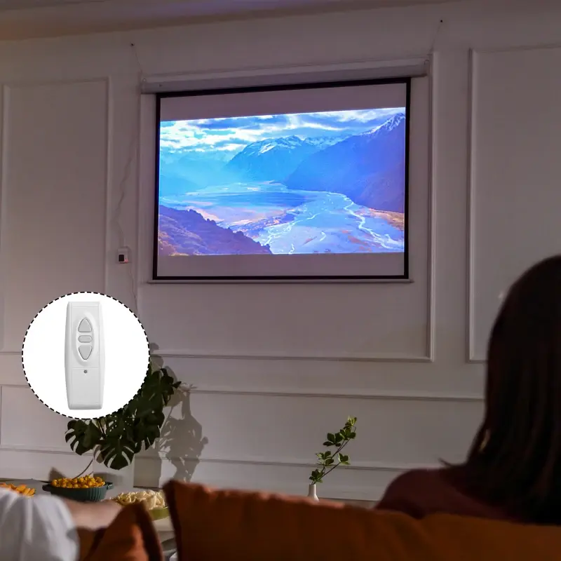 Schermo Proiezione Motorizzato Home Cinema (84 Pollici Bianco) radiocomando