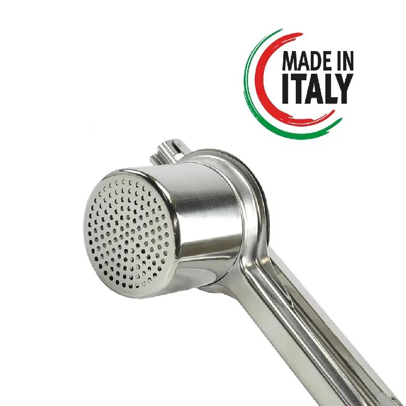 Schiaccia Patate in Acciaio Inox 24cm Diametro 8cm Ergonomico Made in Italy