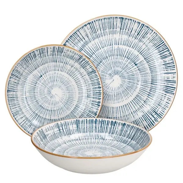 Servizio 18 Piatti Virtuo Blu