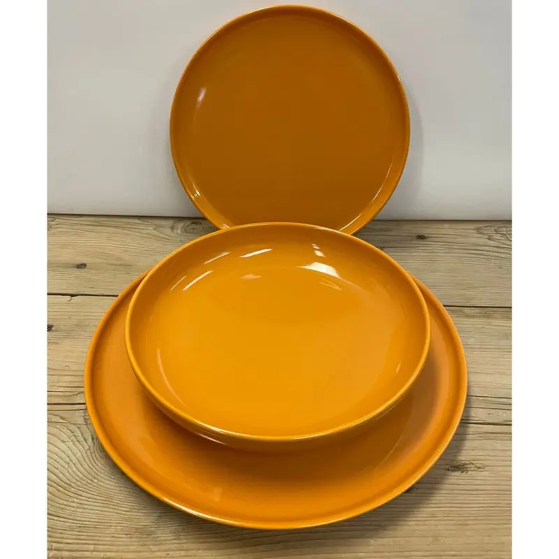 Servizio tavola H&H Stoccolma ocra - 12 pz