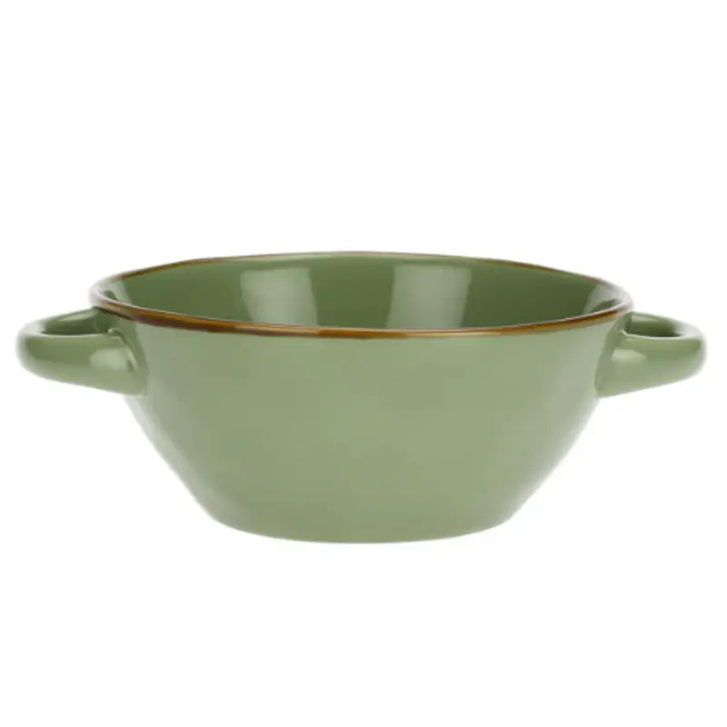 Set 2 ciotole zuppa Rose & Tulipani Concerto - verde