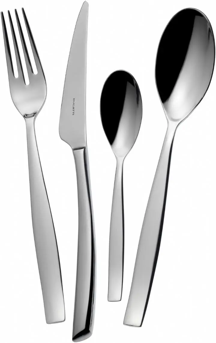 Set 24 Posate Toscana Acciaio Inox 6 Persone Bugatti