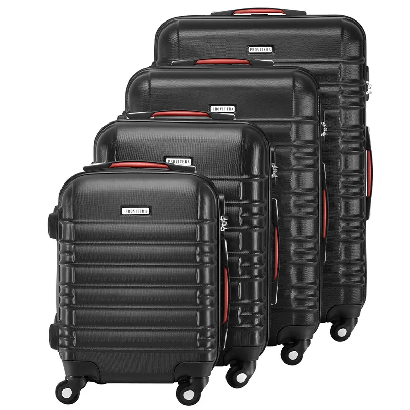 Set 4 Valigie Rigide Ruote Easy roll, Bagaglio mano e viaggio, Trolley Resistente