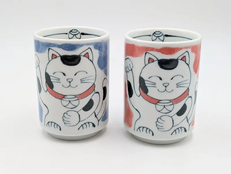 Set due tazze Maneki Neko
