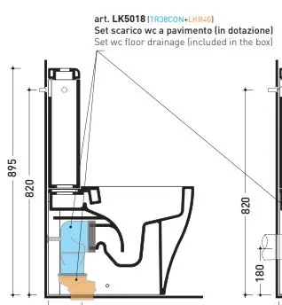 Set Per Scarico A Pavimento 50 180