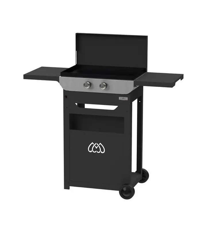 Set Piastra La Plancha 260 Gas con carrello e coperchio Le Marquier - PLOG260DV2