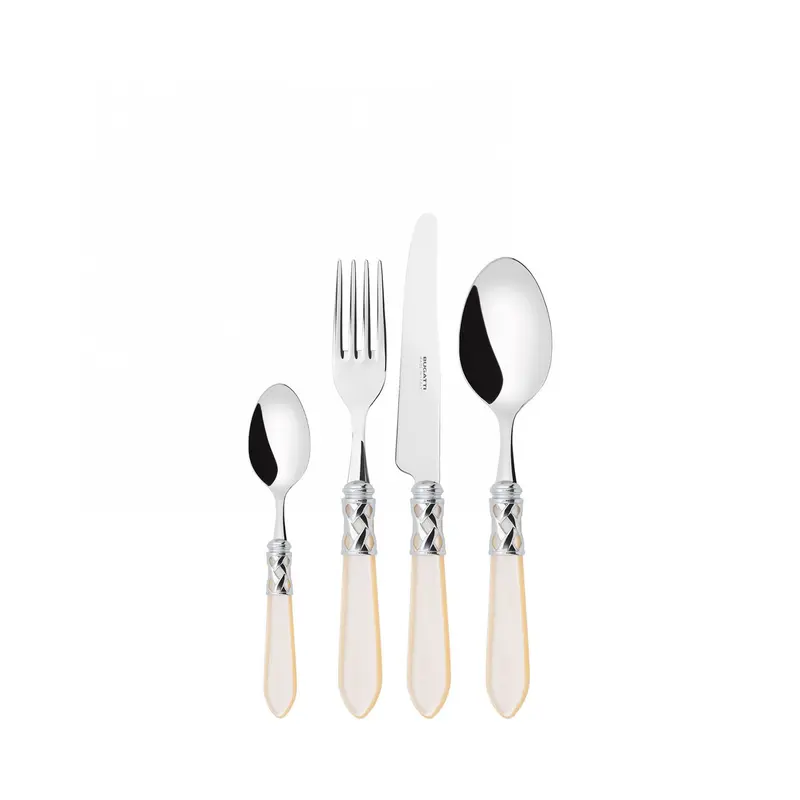 Set Posate Aladdin Avorio 24 Pezzi 6 Persone Bugatti