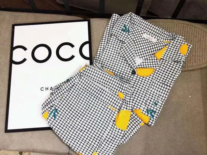 Short-sleeved Trousers Cardigan Pajamas Home Service Suit