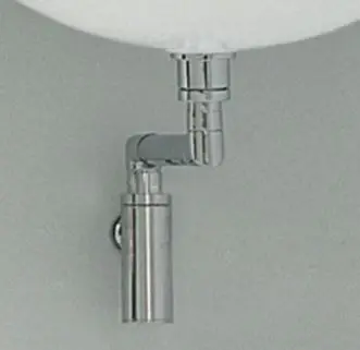 Sifone Salvaspazio Per Lavabo Cromo