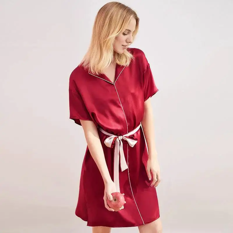 Silk pajamas nightdress