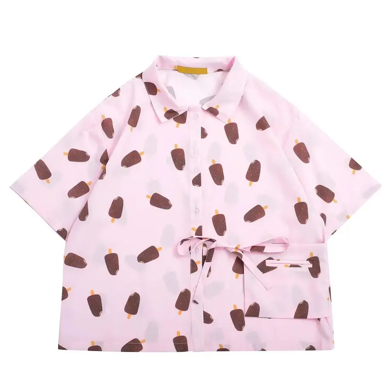 Small pocket bow design short sleeve