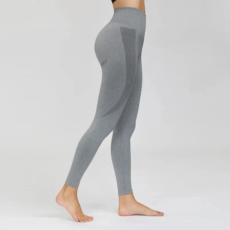 Snowflake Jacquard Seamless Workout Ankle Length Pants Yoga