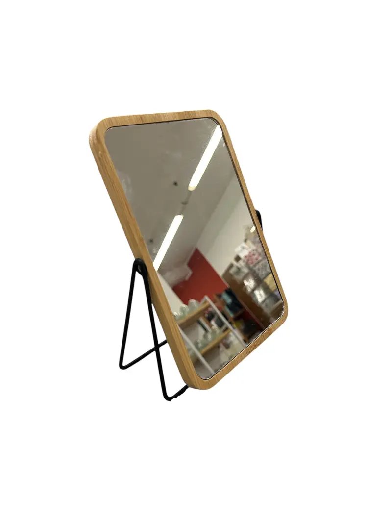 Specchio con Supporto in Plastica 17x8cm H. 24cm