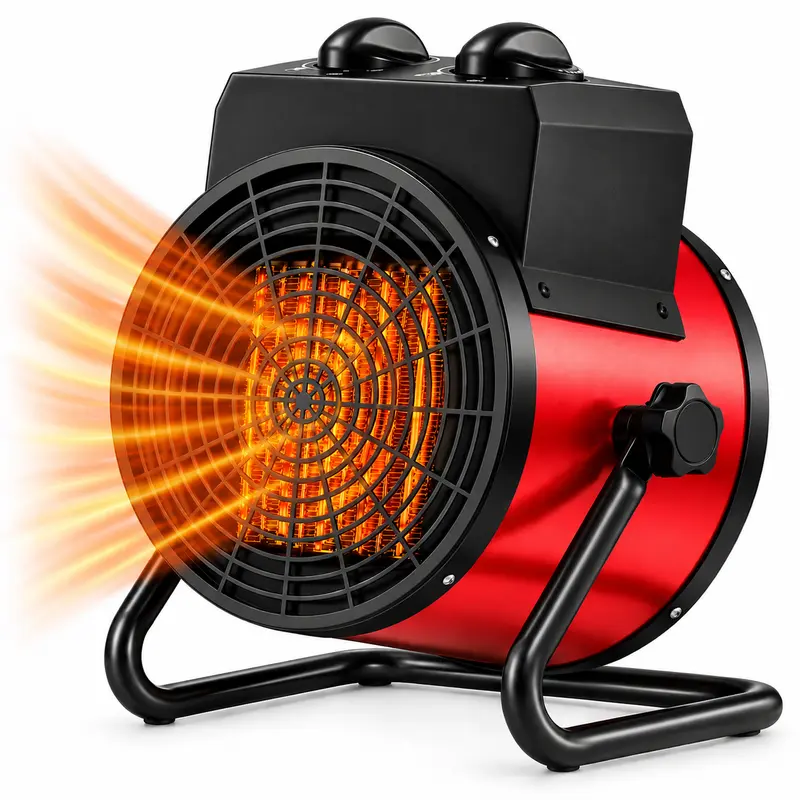 Stufa Elettrica Ceramica Industriale 3000W Termoventilatore Portatile Inclinabile