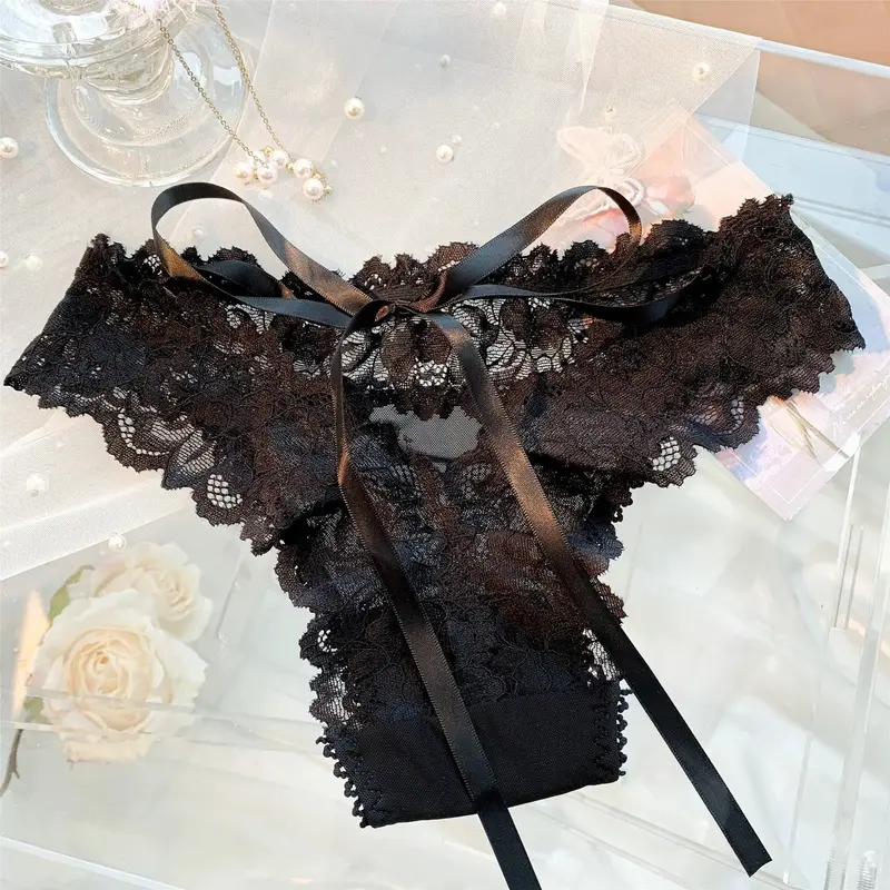 Summer French Style Lady Lace Lace-up Underwear Summer Thin Pure Desire