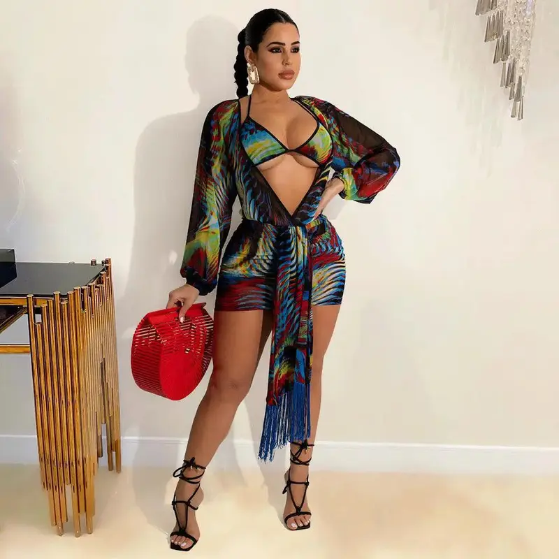 Swimsuit Bikini Three-piece Set