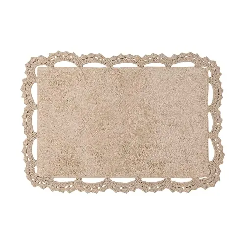 Tappeto Bagno Chrochet-Frill-Intreccio-Multicolor