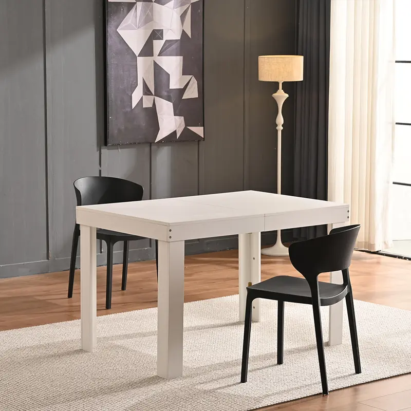 Tavolo da Pranzo Allungabile 120-200 cm Cucina Soggiorno Moderno 4/6 posti Bianco