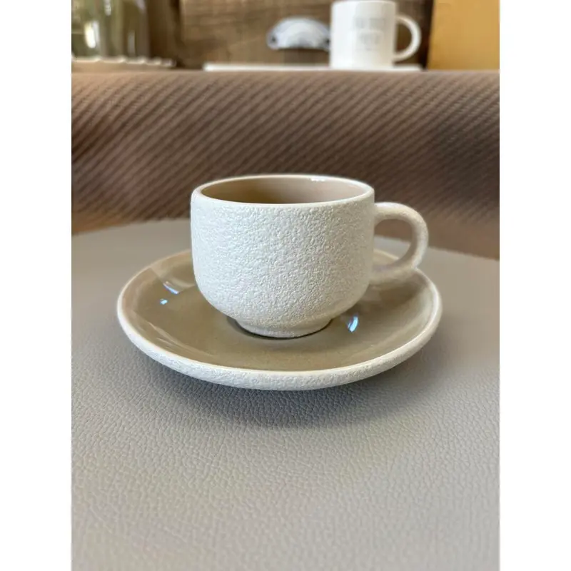 Tazza caffè Evviva Stones tortora - 4 pz