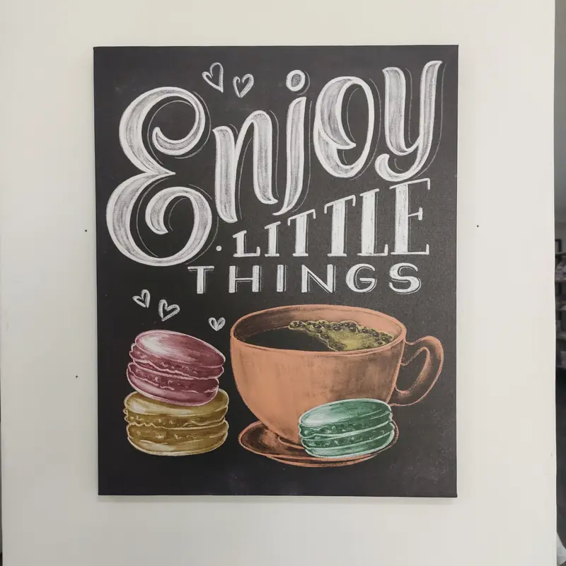 Tela Decorativa "Enjoy Little Things" – 40x50 cm