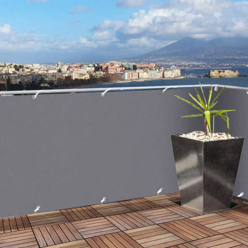 Telo Copertura Protezione 90x600cm Frangivista Frangivento per Balcone Ringhiera