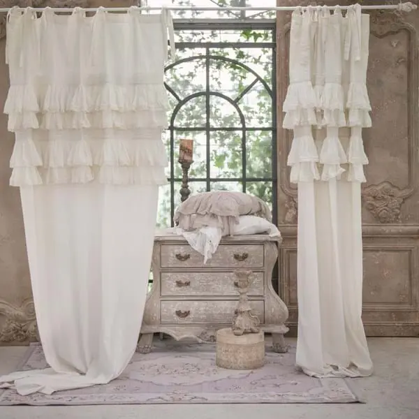 Tenda misto lino Blanc Mariclo Tiepolo Collection 140×290 cm Avorio