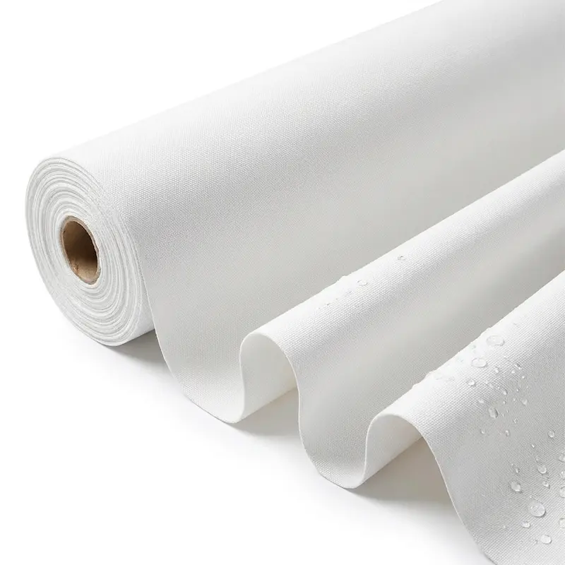 Tessuto Tela Ombreggiante Impermeabile da Esterno a Metraggio per Gazebo, Pergolati e Sdraio Poliestere 285 gr/m² Colore Panna Bianco altezza 70