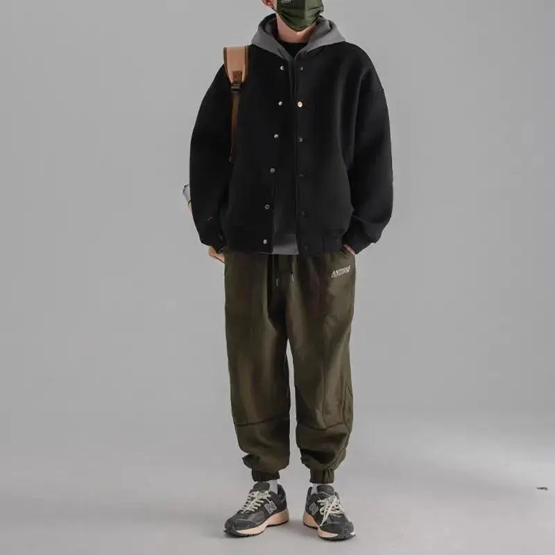 Thick Baseball Uniform Coat For Boys Loose