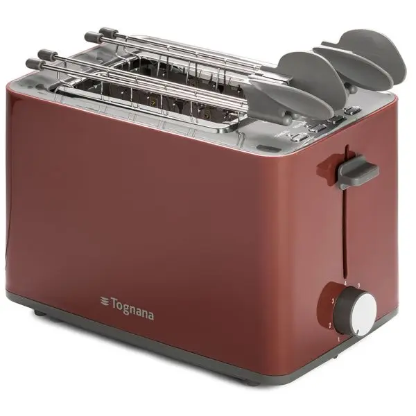 Toastapane Elettrico con Pinze Rossi Mela - Tognana