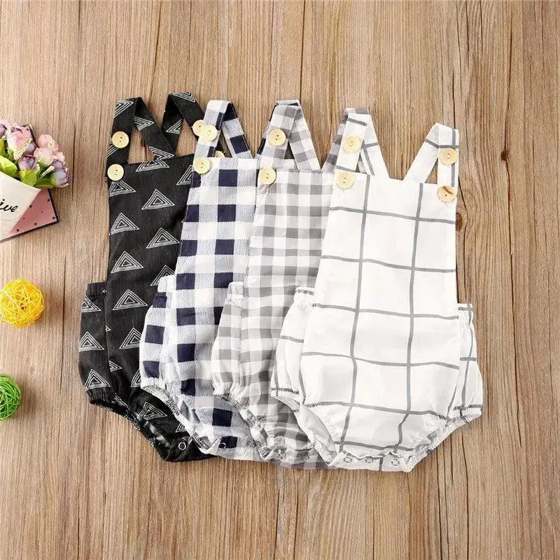 Toddler Baby Boys Romper Summer Newborn Baby Girls Sleeveles