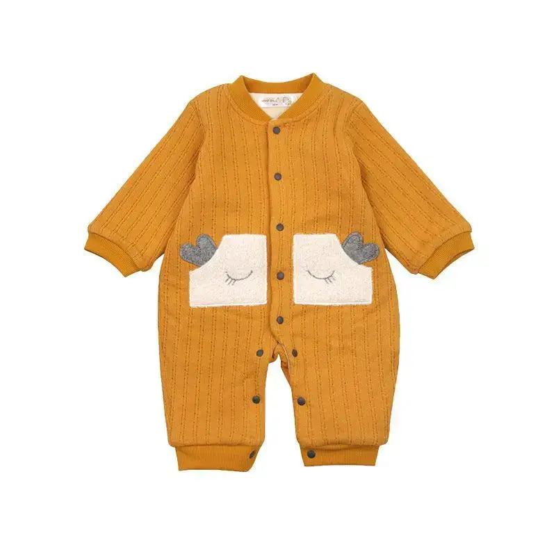 Toddler Outing Clothes Autumn And Winter Warm Baby Romper